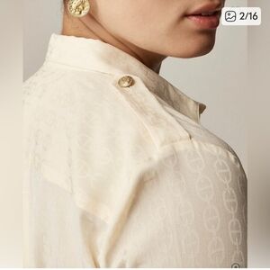 NWT J. Crew Cream Button-Up Shirt